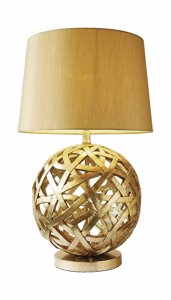 Dar Lighting - Balthazar Table Lamp complete with Gold Shade Dar Lighting - Balthazar Table Lamp complete with Gold Shade