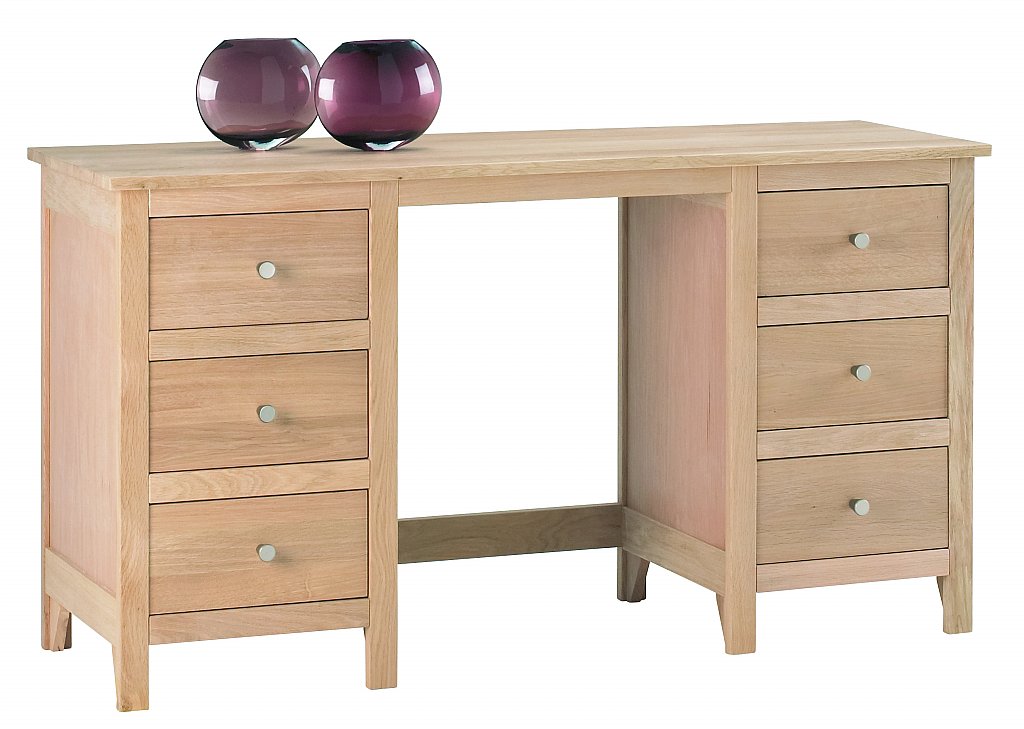 Corndell - Nimbus Twin Pedestal Dressing Table Corndell - Nimbus Twin Pedestal Dressing Table