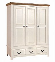 Vale Furnishers - Bedrooms - Chateaux Three Door Wardrobe
