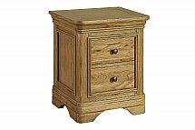Vale Furnishers - Bedrooms - Rosina Two Drawer Bedside Unit