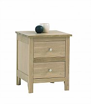 Vale Furnishers - Bedrooms - Cirrus Two Drawer Bedside Chest