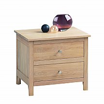 Vale Furnishers - Bedrooms - Cirrus Wide Bedside Chest