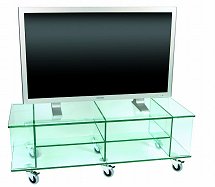 Vale Furnishers - Glass TV, Video and DVD Stand 