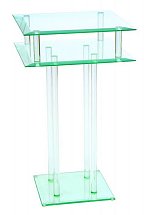 Vale Furnishers - Glass Square Lamp Table