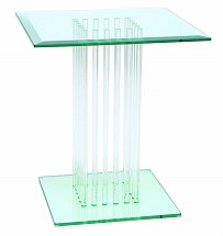 Vale Furnishers - Glass Lamp Table