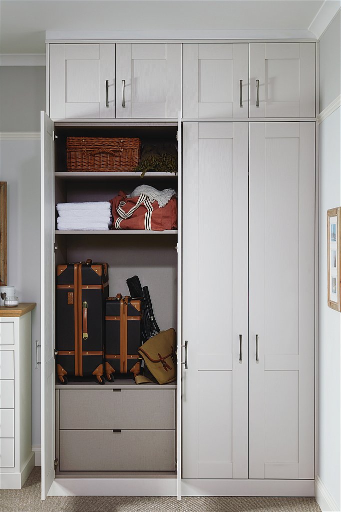 Origin Fitted Bedroom Furniture Range In Porcelain