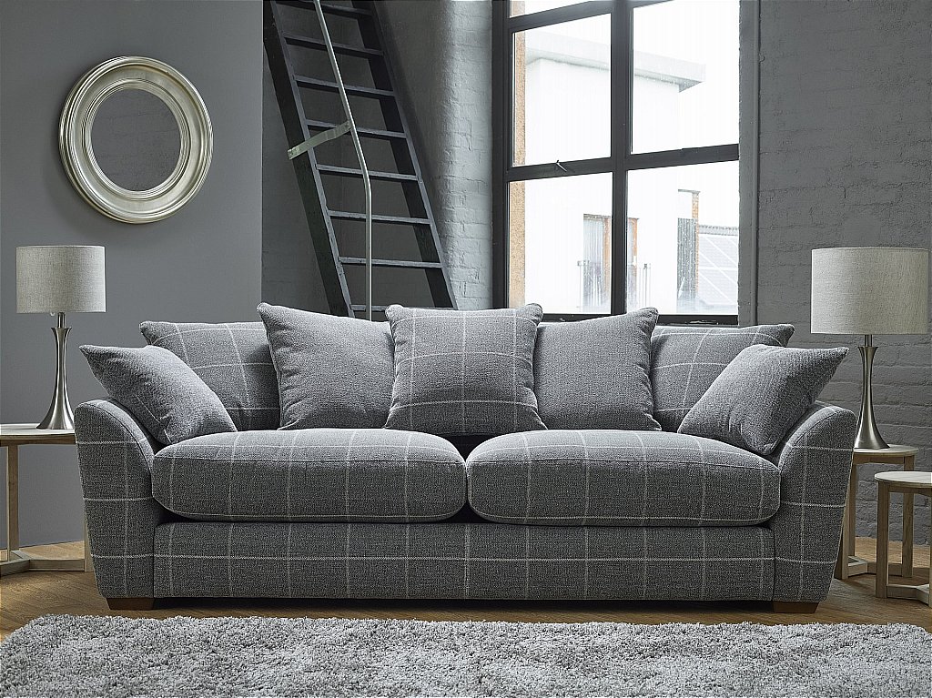 sofa with pillow back