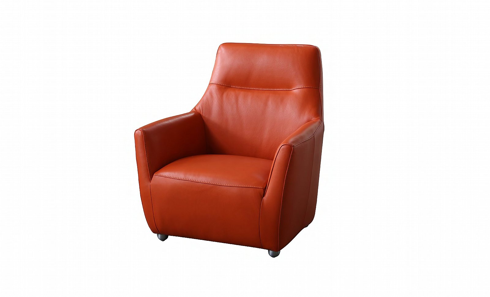 Clark leather store armchair