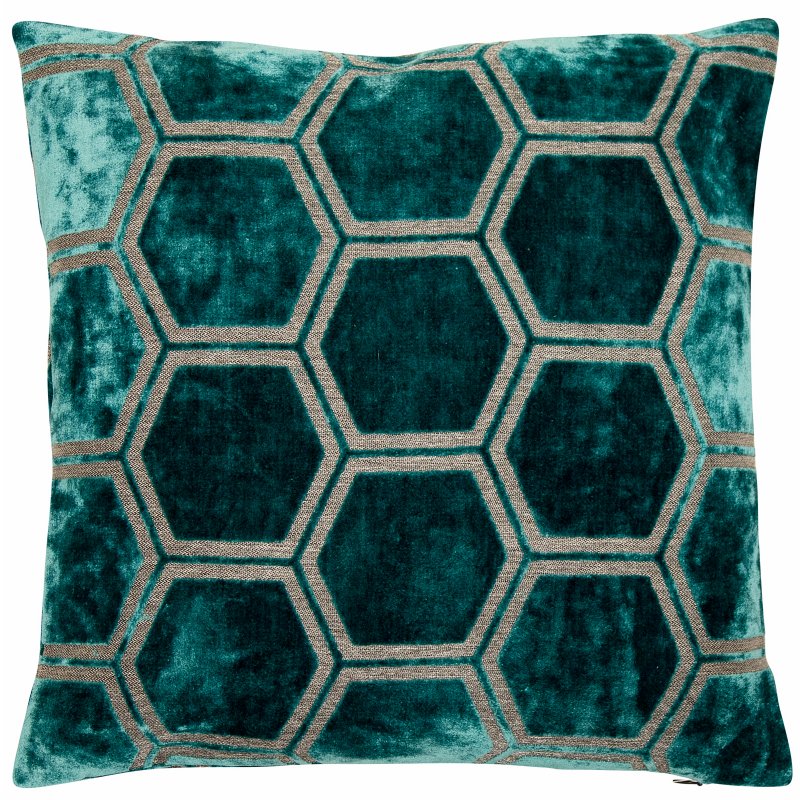 Malini - Ivor Large Teal Cushion