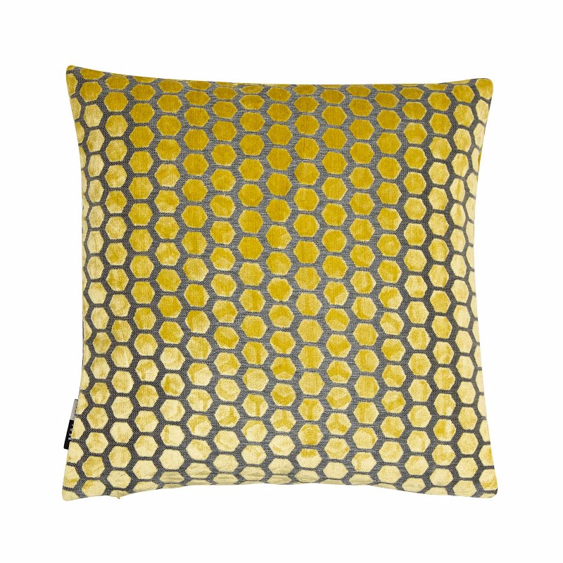 Malini - Jorvik Large Mustard Cushion