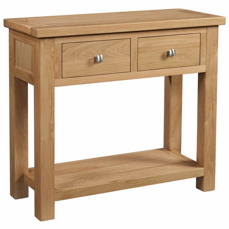 Webb House - Oxford Oak 2 Drawer Console Table