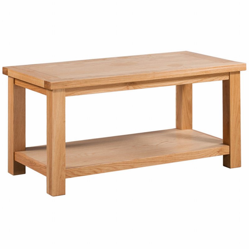 Webb House - Oxford Oak Large Coffee Table With Shelf