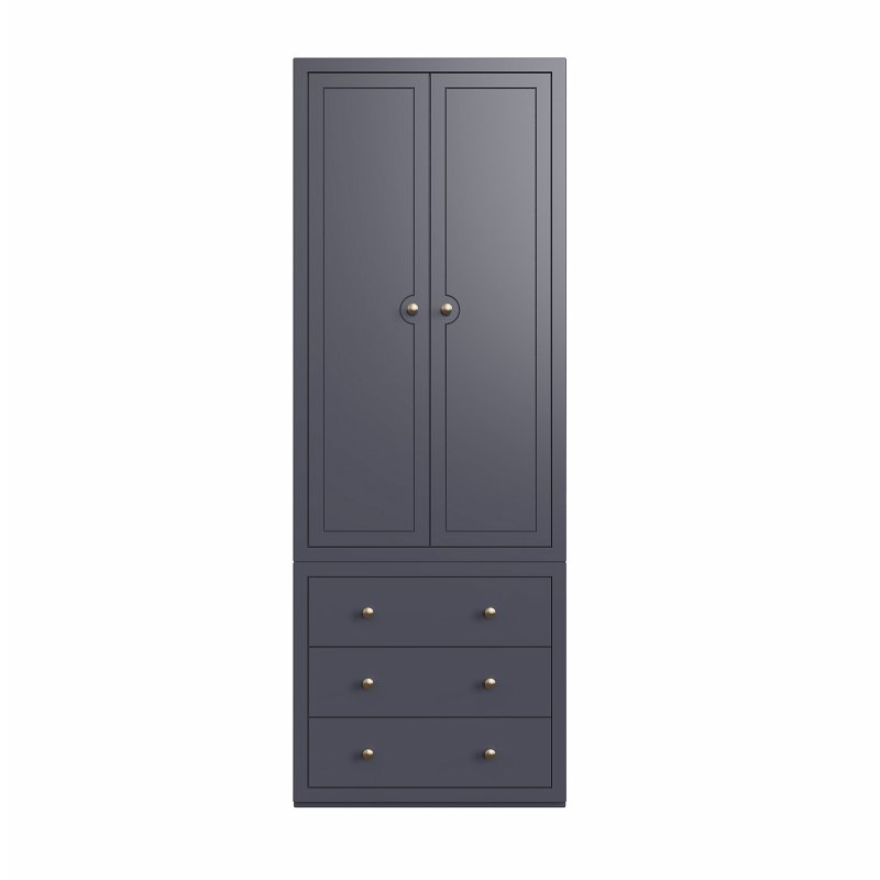 Hill and Hunter - Formby Bedroom 80cm Narrow 1 Draw and 3 Draw Robe