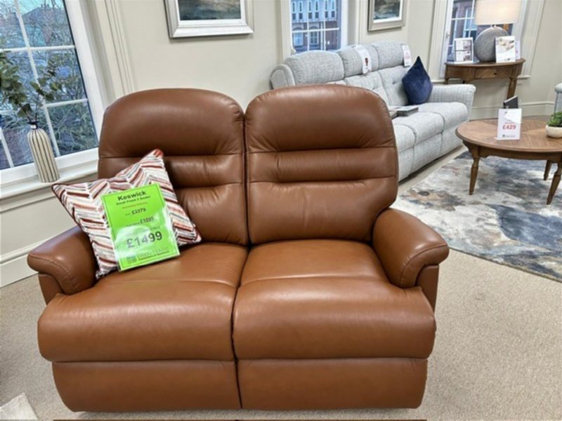 Sherborne - Keswick Small Fixed Leather 2 Seater Sofa