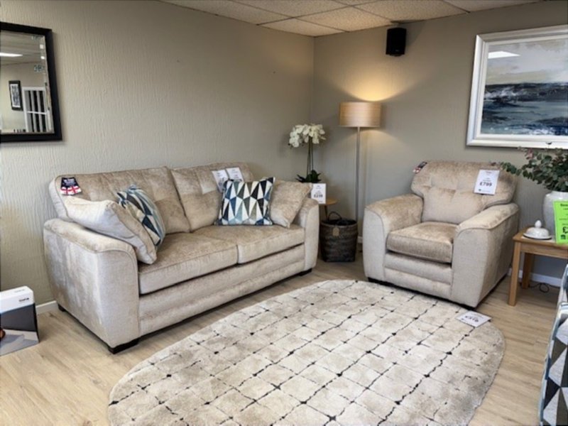 Alstons Upholstery - Cuba 3 Seater Sofabed And Chair