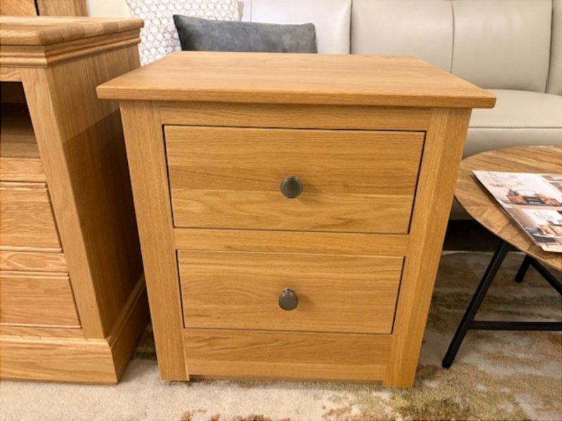 Hill and Hunter - Melbury Large 2 Drawer Bedside