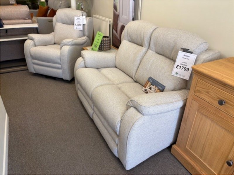 Parker Knoll - Boston 2 Seater Fixed Sofa And Riser Recliner