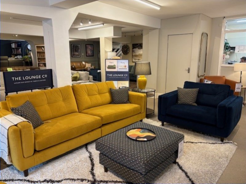 The Lounge Co - Madison 4 Seater, Snuggler and Footstool