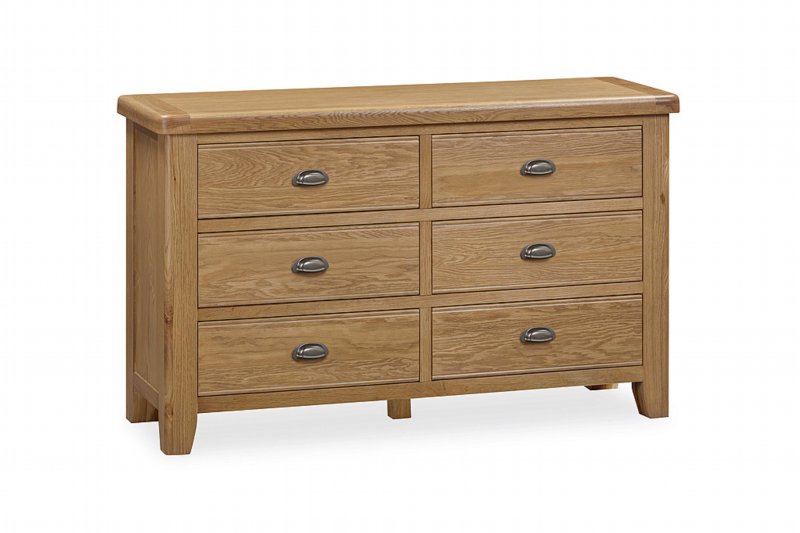 Webb House - Tewkesbury Bedroom 6 Drawer Wide Chest