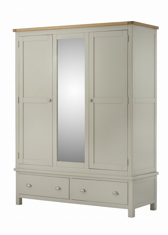 Webb House - Hartford Triple Wardrobe - Stone