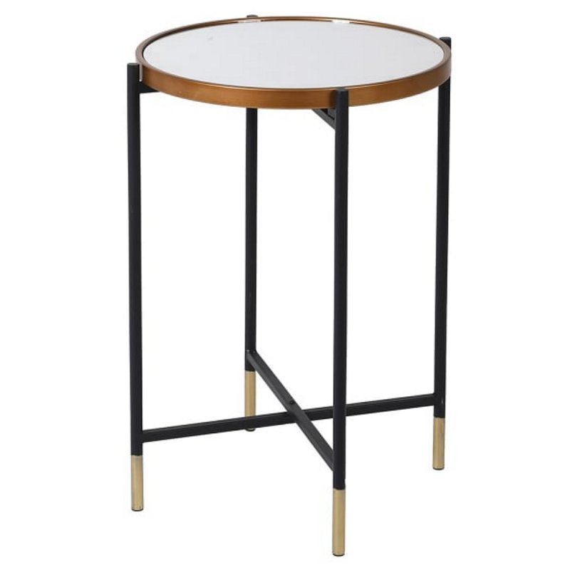 Webb House - Tall Mirror Topped Side Table