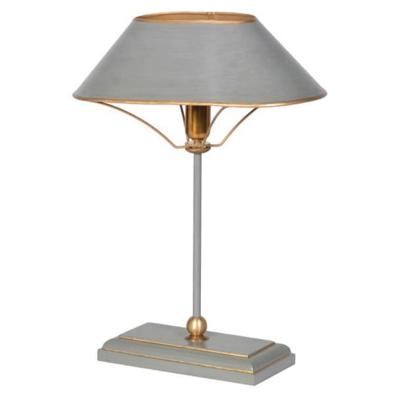 Webb House - Metal Grey and Gold Table Lamp