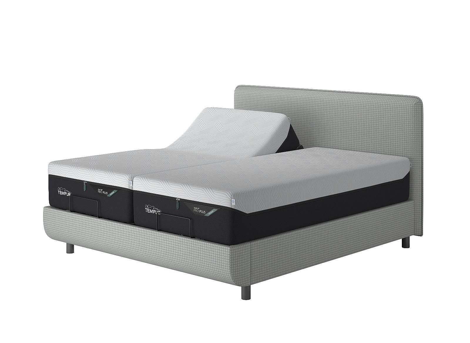 Tempur Arc Adjustable Bed Base with Form Headboard